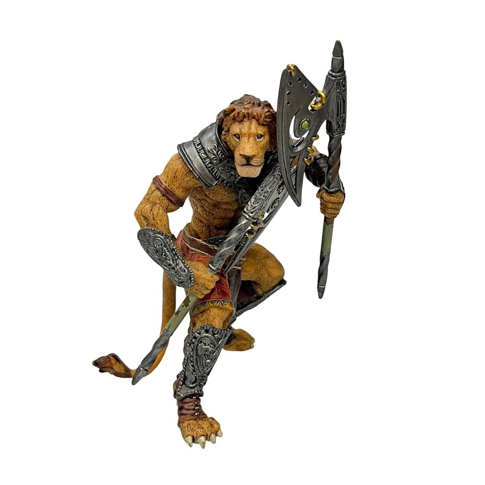 Retired Papo Lion Man Mutant Figurine #38945 - Medieval Fantasy World 2007